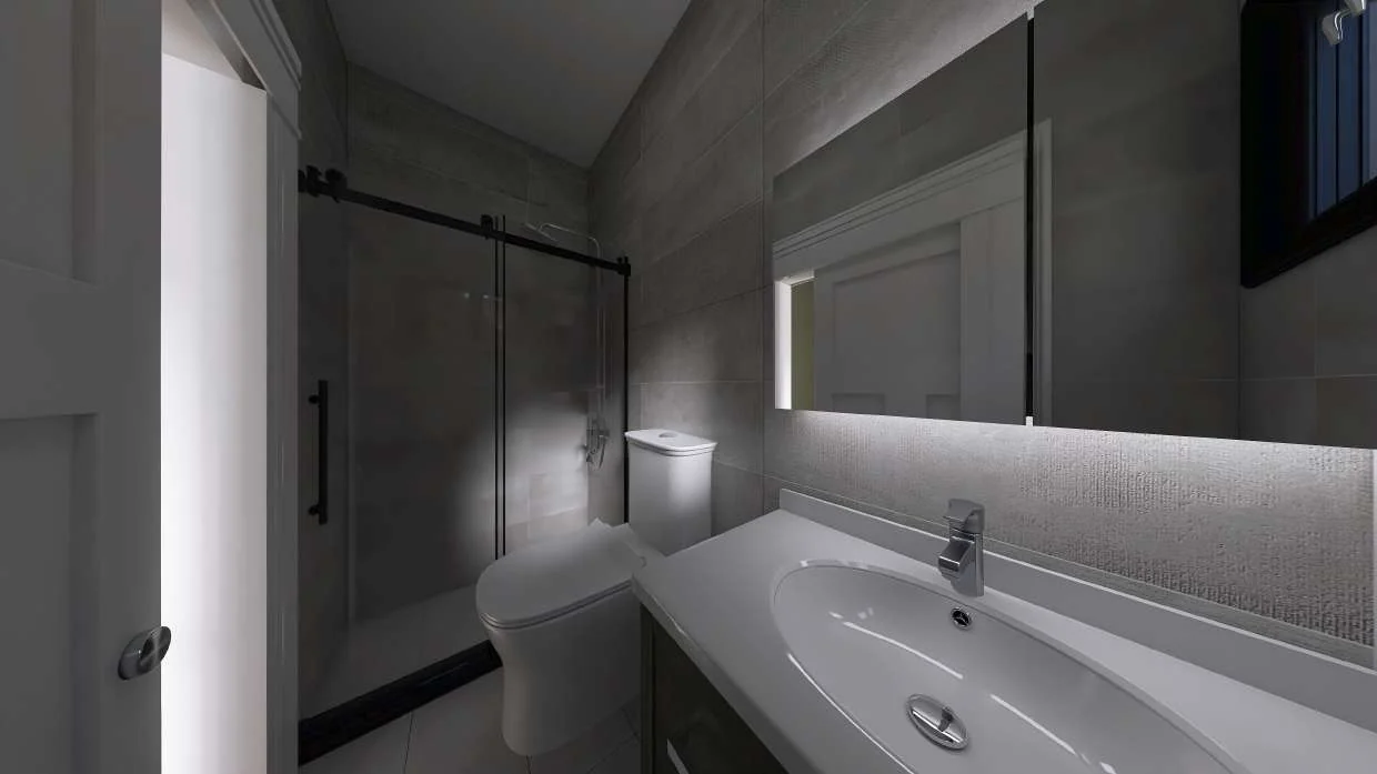 Baño del modelo 1 Contenedor de 20 Pies