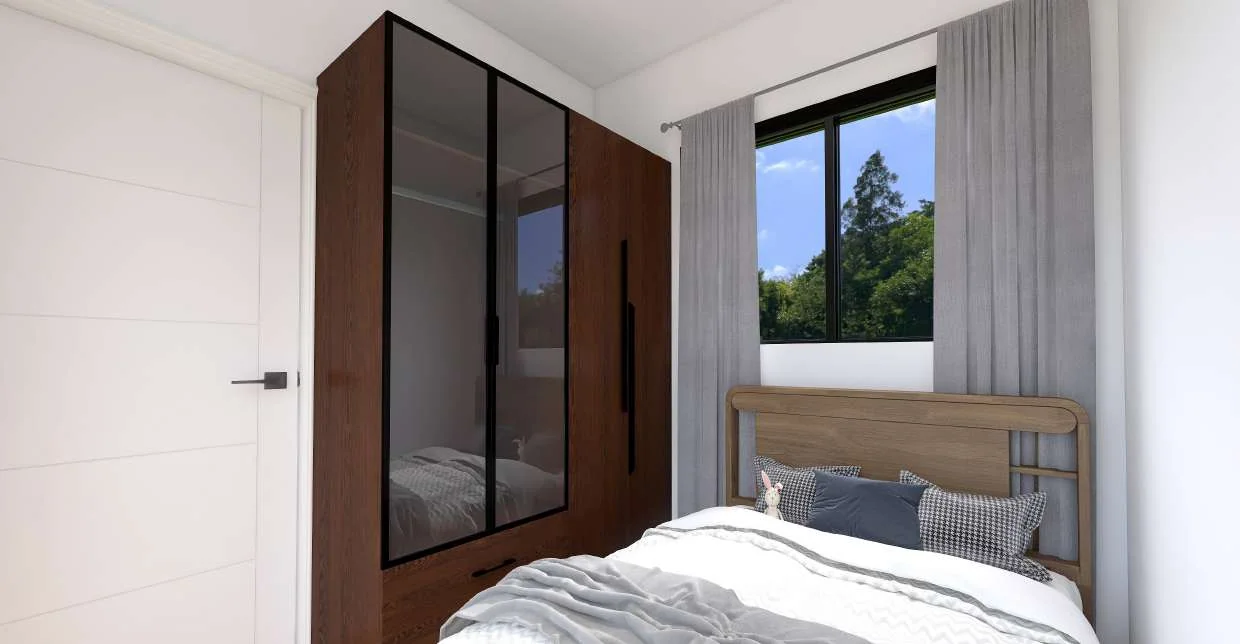 Habitación del modelo 2 Contenedores Unidos en L de 40 Pies